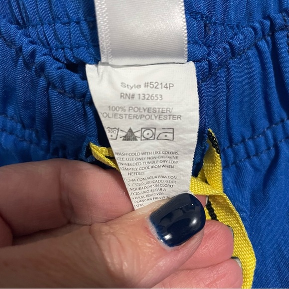 Four Stretch Royal Blue Scrub Bottoms Pants Size Large Petite - Picture 9 of 9